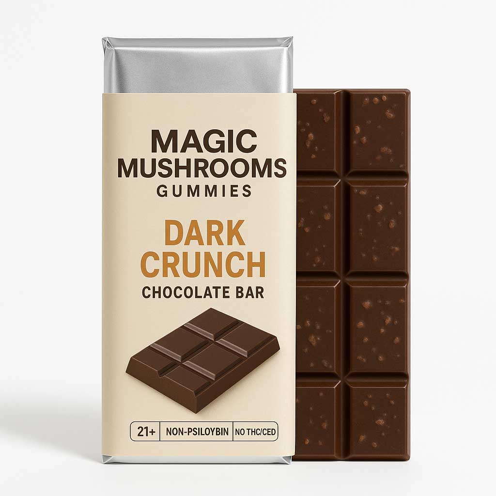 Magic Mushroom Dark Crunch Chocolate Bar