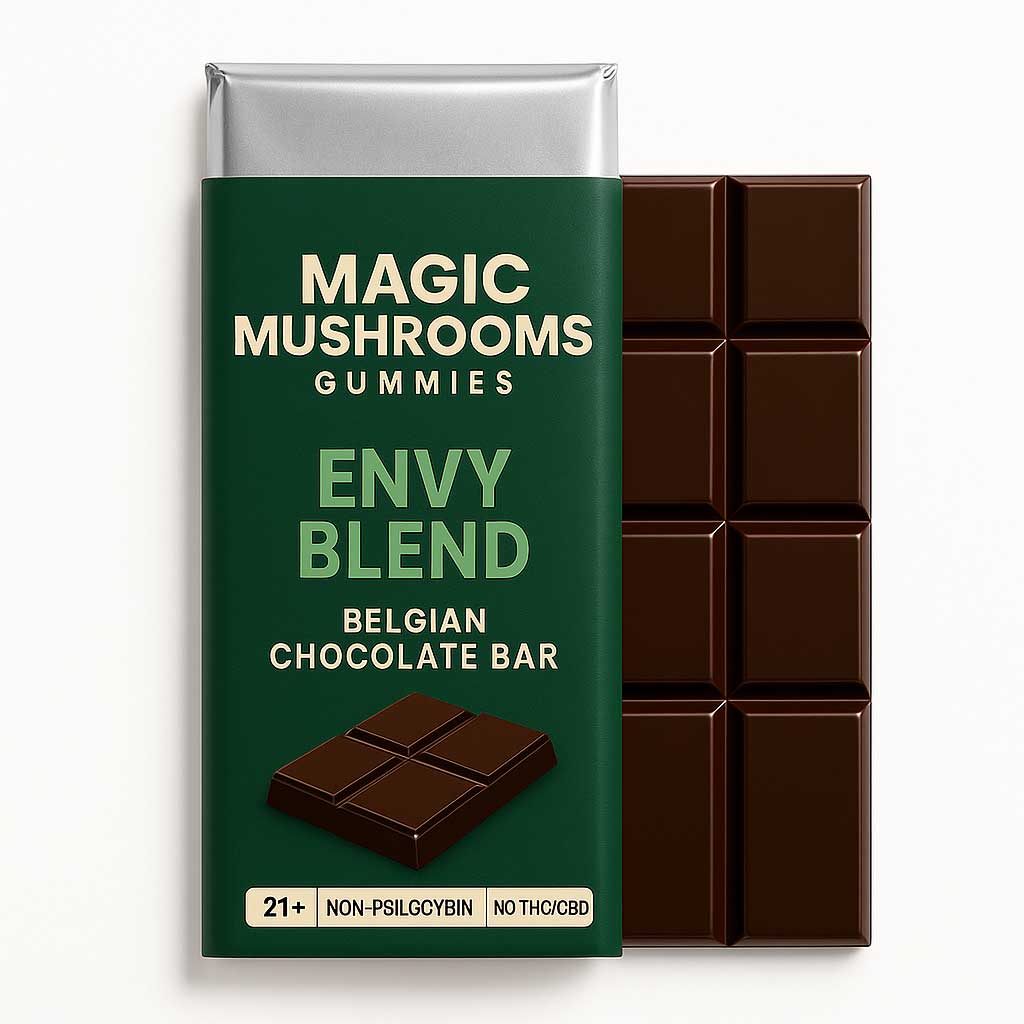 Magic Mushroom Envy Blend Belgian Chocolate Bar