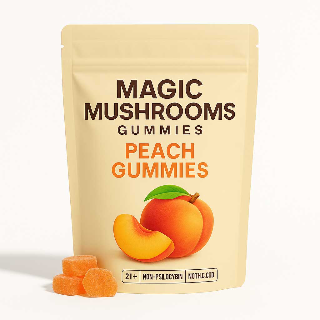 Magic Mushroom Peach Gummies